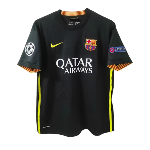 Barcelona Retro Soccer Jersey Third Black Classic Football Shirt 13/14