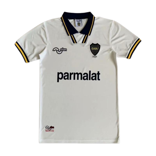Boca Juniors Retro Soccer Jersey Away White Classic Football Shirt 94/95