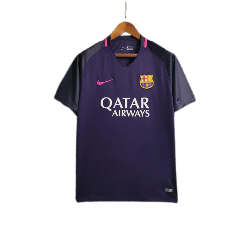 Barcelona Retro Soccer Jersey Away Purple Classic Football Shirt 16/17