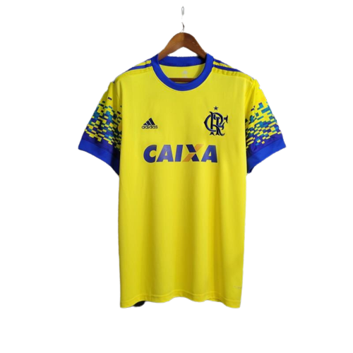 Flamengo Retro Soccer Jersey Third Yellow Classic Football Shirt 17/18