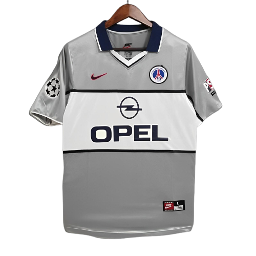 PSG Retro Soccer Jersey Away Grey Jersey Classic Football Shirt 99/00