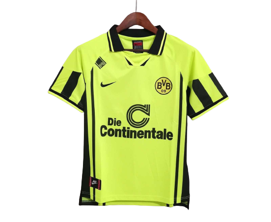 Borussia Dortmund Retro Soccer Jersey Home Classic Football Shirt 96/97