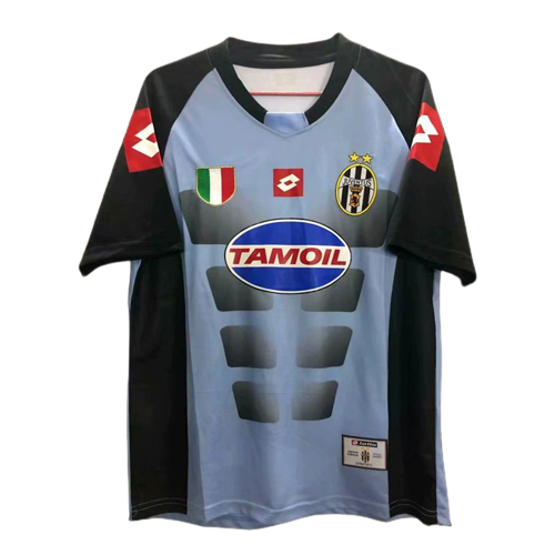 Juventus Retro Soccer Jersey Goalkeeper Blue Classic Football Shirt 02/03