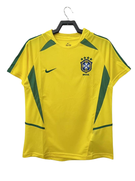 Retro 2002 Brazil Home Soccer Jersey