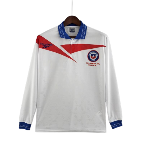 Retro Long Sleeve Chile 1998 Away Soccer Jersey