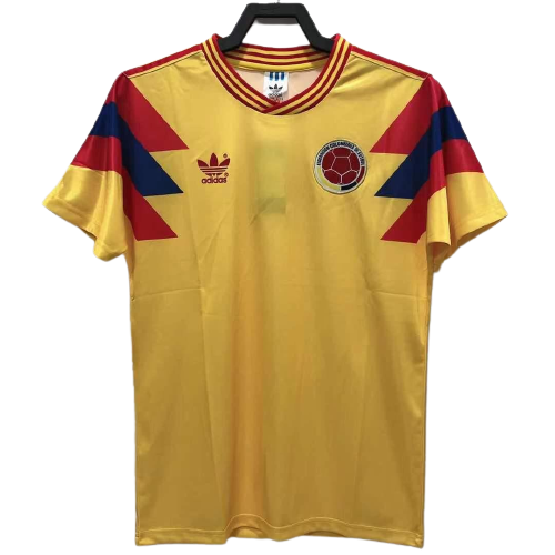 Retro 1990 Colombia Home Soccer Jersey