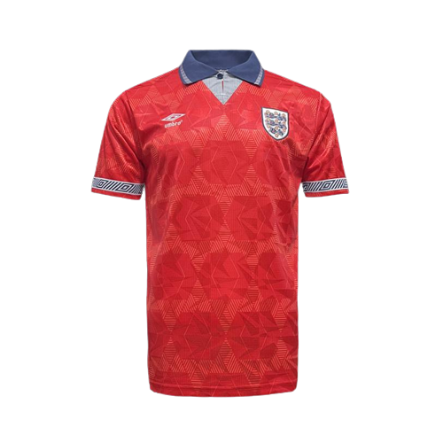 Retro 1990 England Red Soccer Jersey