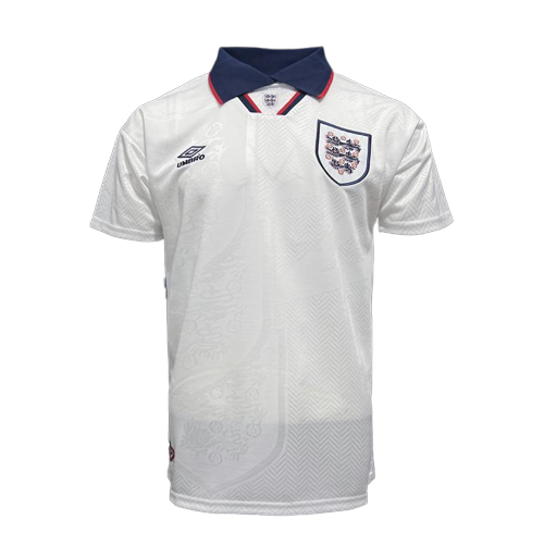 Retro 94/95 England Home Soccer Jersey
