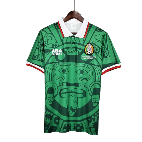 Retro 1998 Mexico Home Soccer Jersey