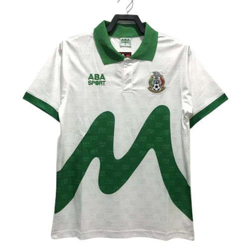 Retro 1995 Mexico Away White Soccer Jersey