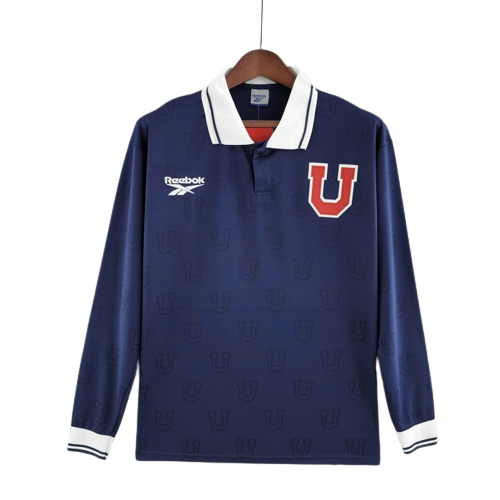 Retro 1998 Long Sleeve Universidad De Chile Home Soccer Jersey