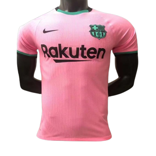 Retro Player Version 21/22 Barcelona Third Pink Jersey