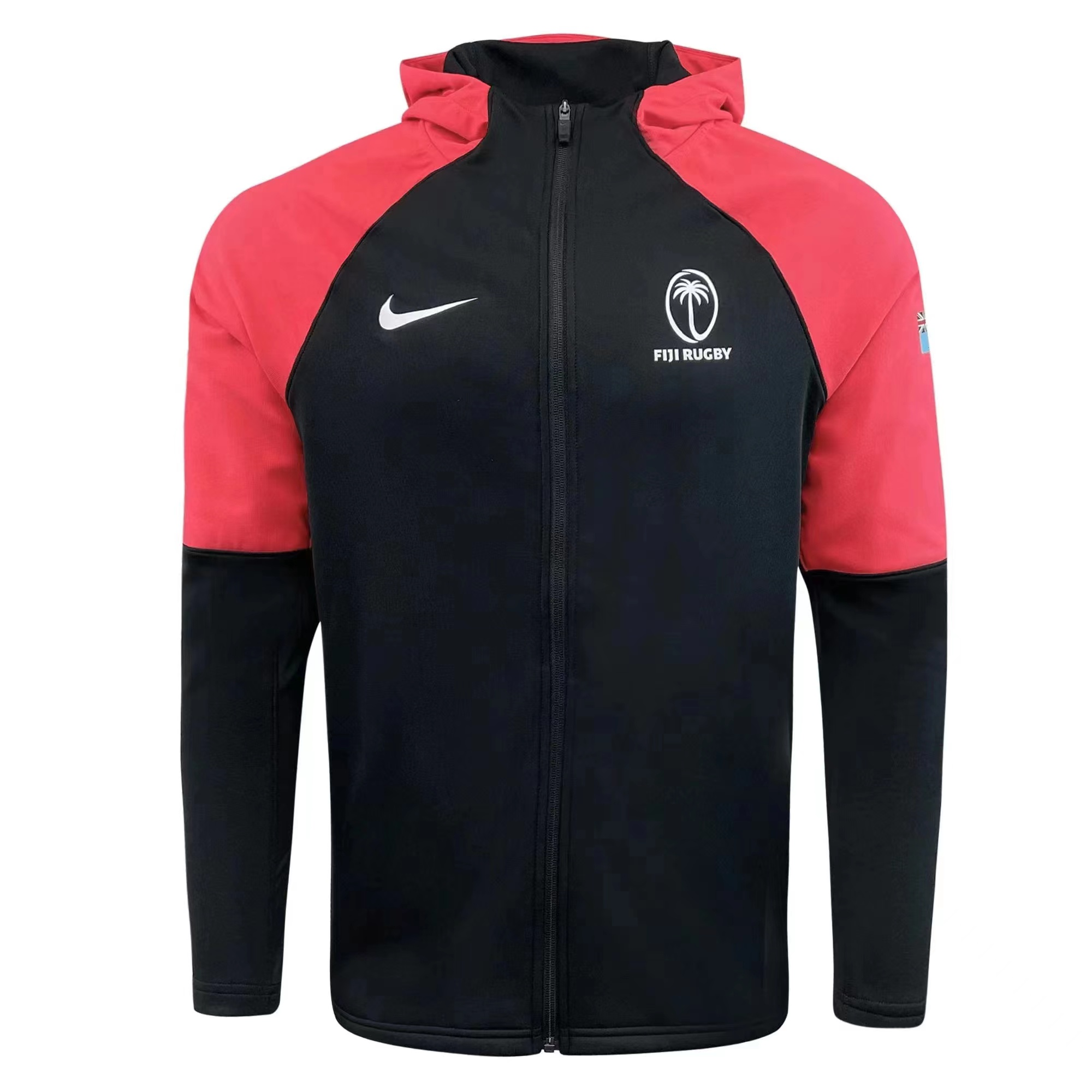 Fiji 2024 Black Jacket Rugby Shirt
