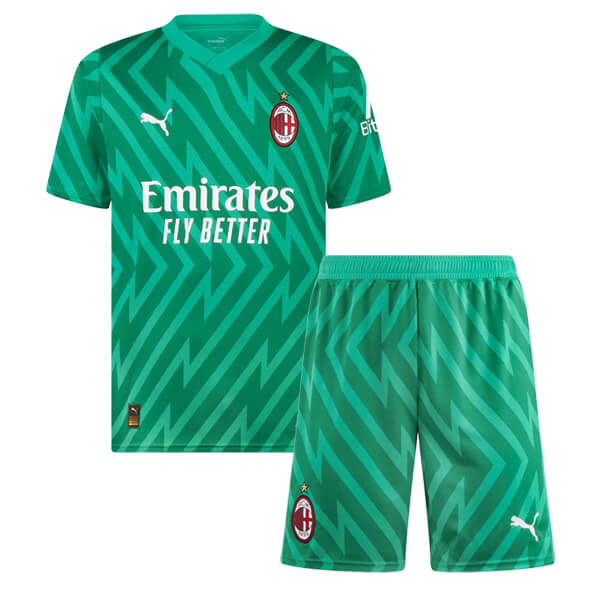 Kids AC Milan Soccer Kit Goalkeeper Replica 2023/24