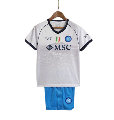 Kids Napoli Soccer Kit Away Replica 2023/24