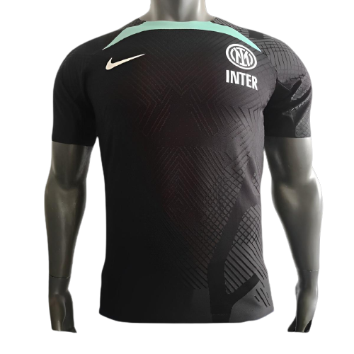 Inter Milan Soccer Jersey Training Black Player Version 2023/24