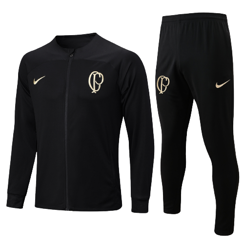 Corinthians Soccer Jacket Tracksuit Black 2023/24