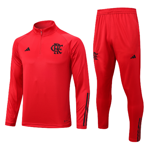 Flamengo Soccer Sweater Tracksuit Red 2023/24