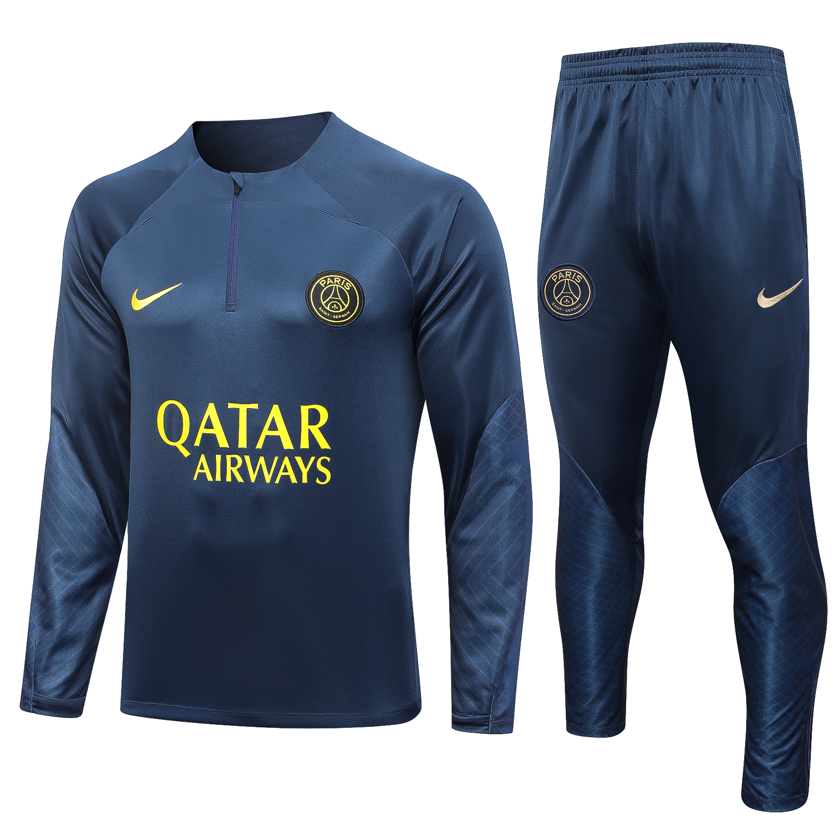 PSG Soccer Sweater Tracksuit Dark Blue 2023/24