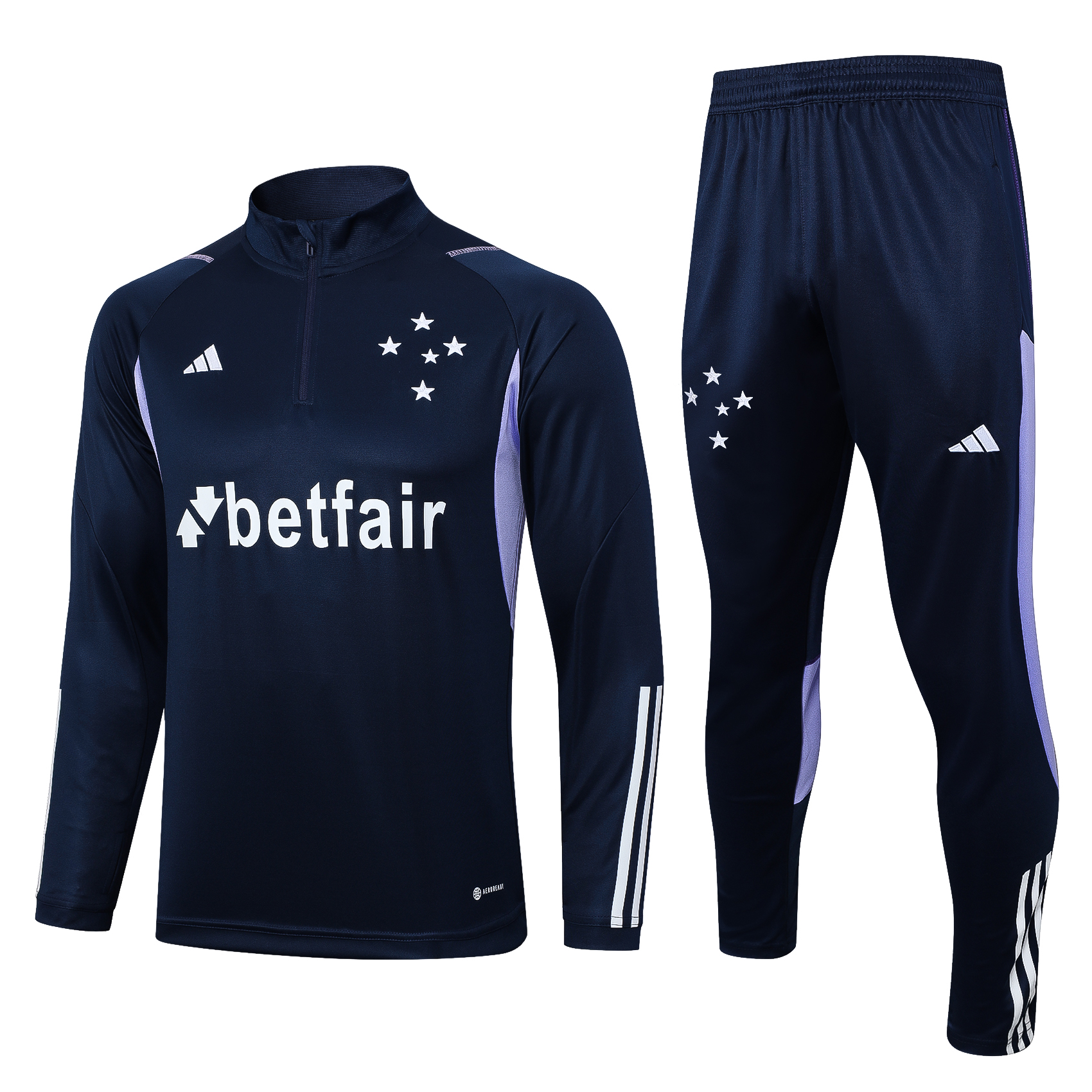 Cruzeiro Soccer Sweater Tracksuit Dark Blue 2023/24