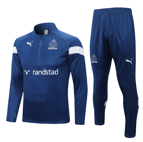 Marseille Soccer Sweater Tracksuit Blue 2023/24