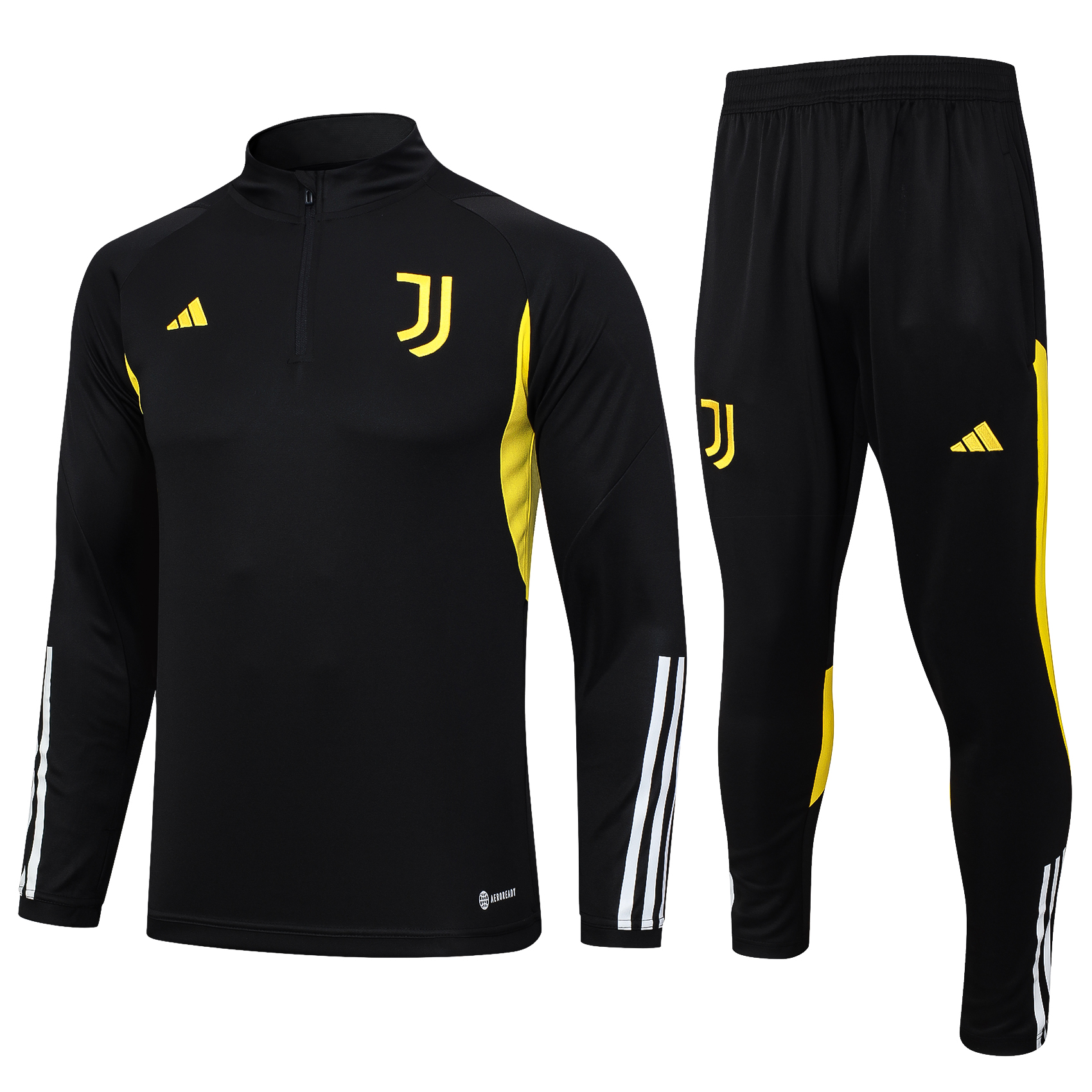 Juventus Soccer Sweater Tracksuit Black 2023/24