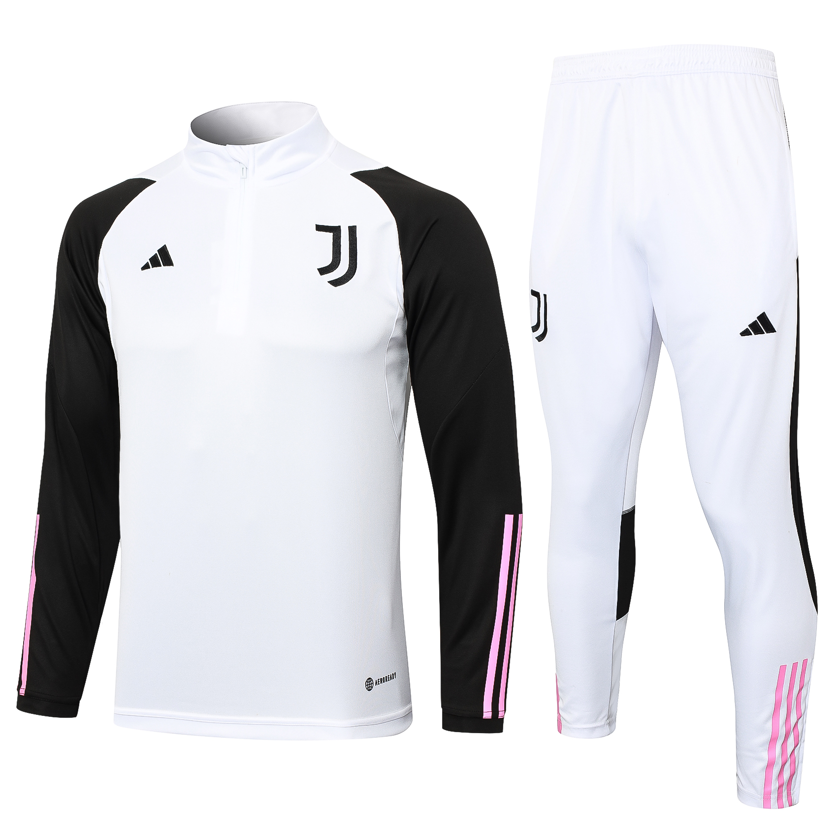 Juventus Soccer Sweater Tracksuit White 2023/24