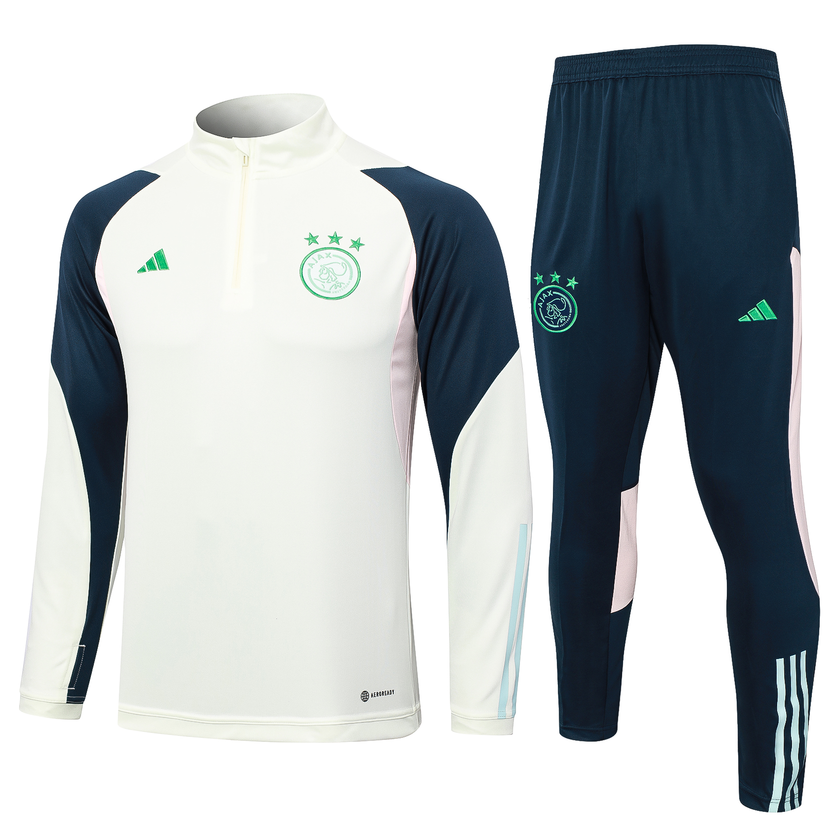 Ajax Soccer Sweater Tracksuit Light Green 2023/24