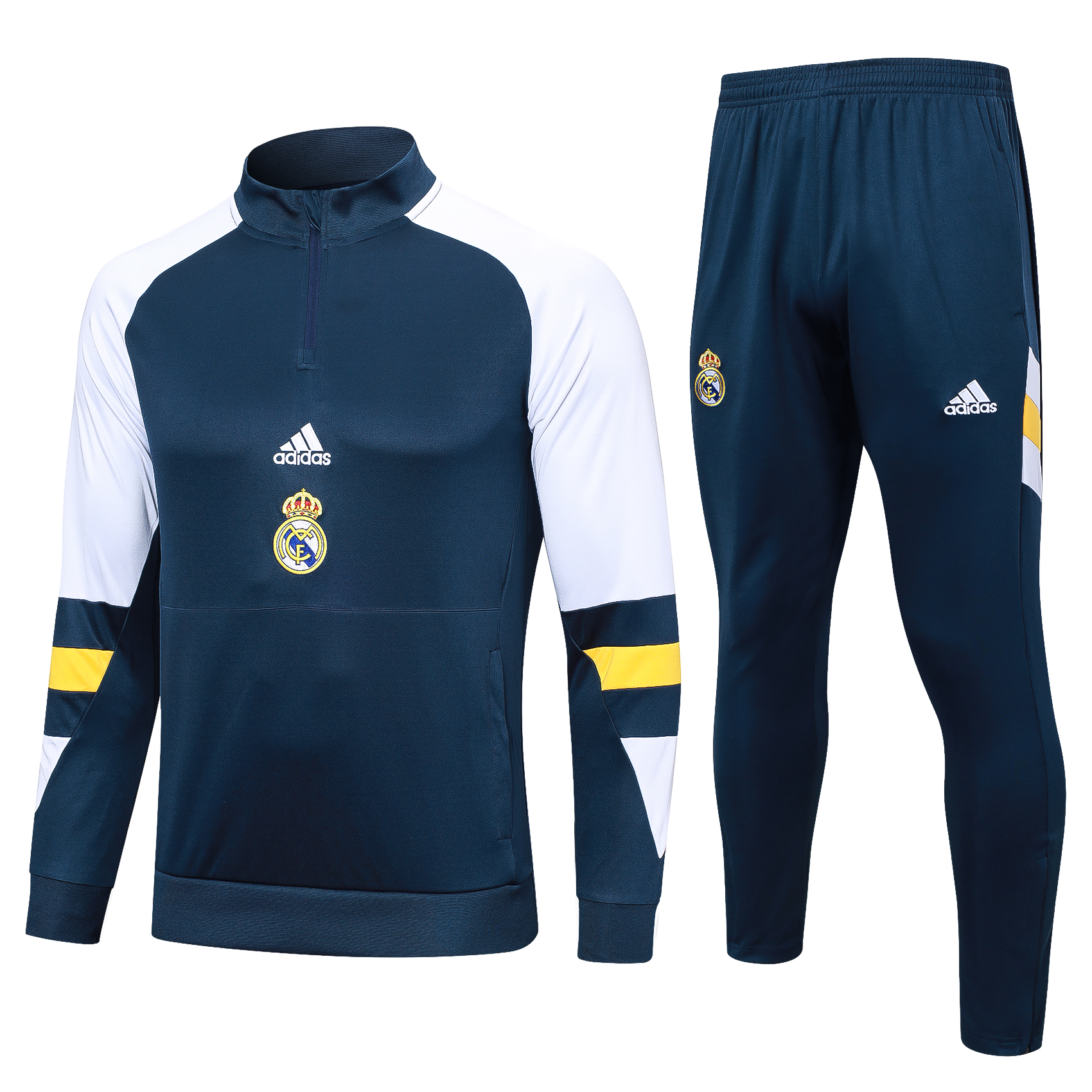 Real Madrid Soccer Sweater Tracksuit Dark Blue 2023/24