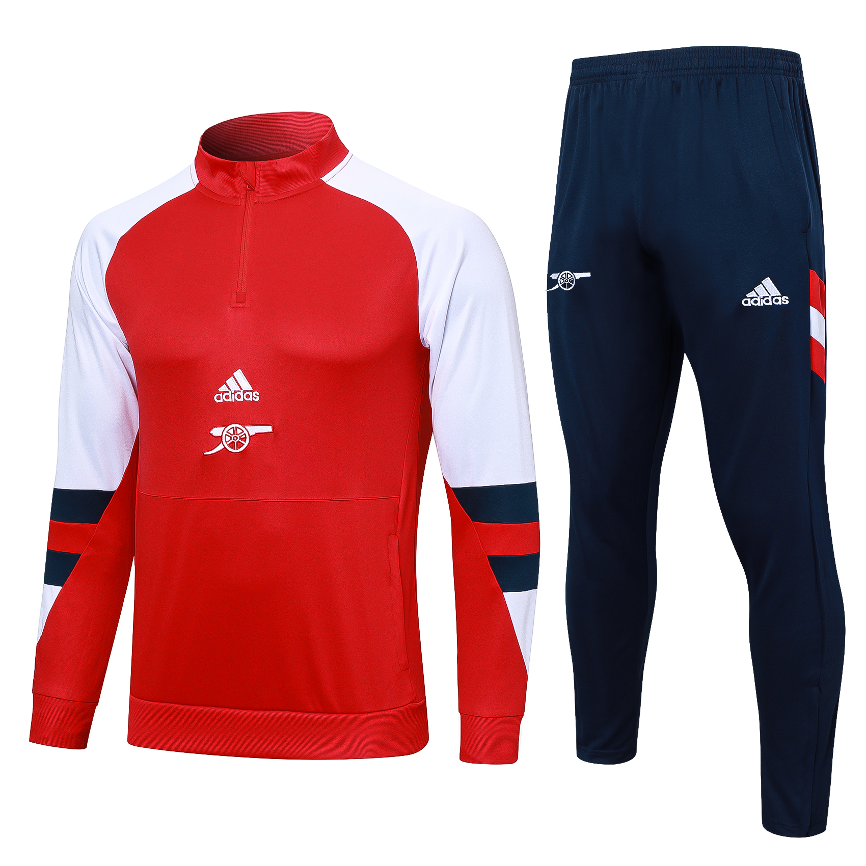 Arsenal Soccer Sweater Tracksuit Red 2023/24