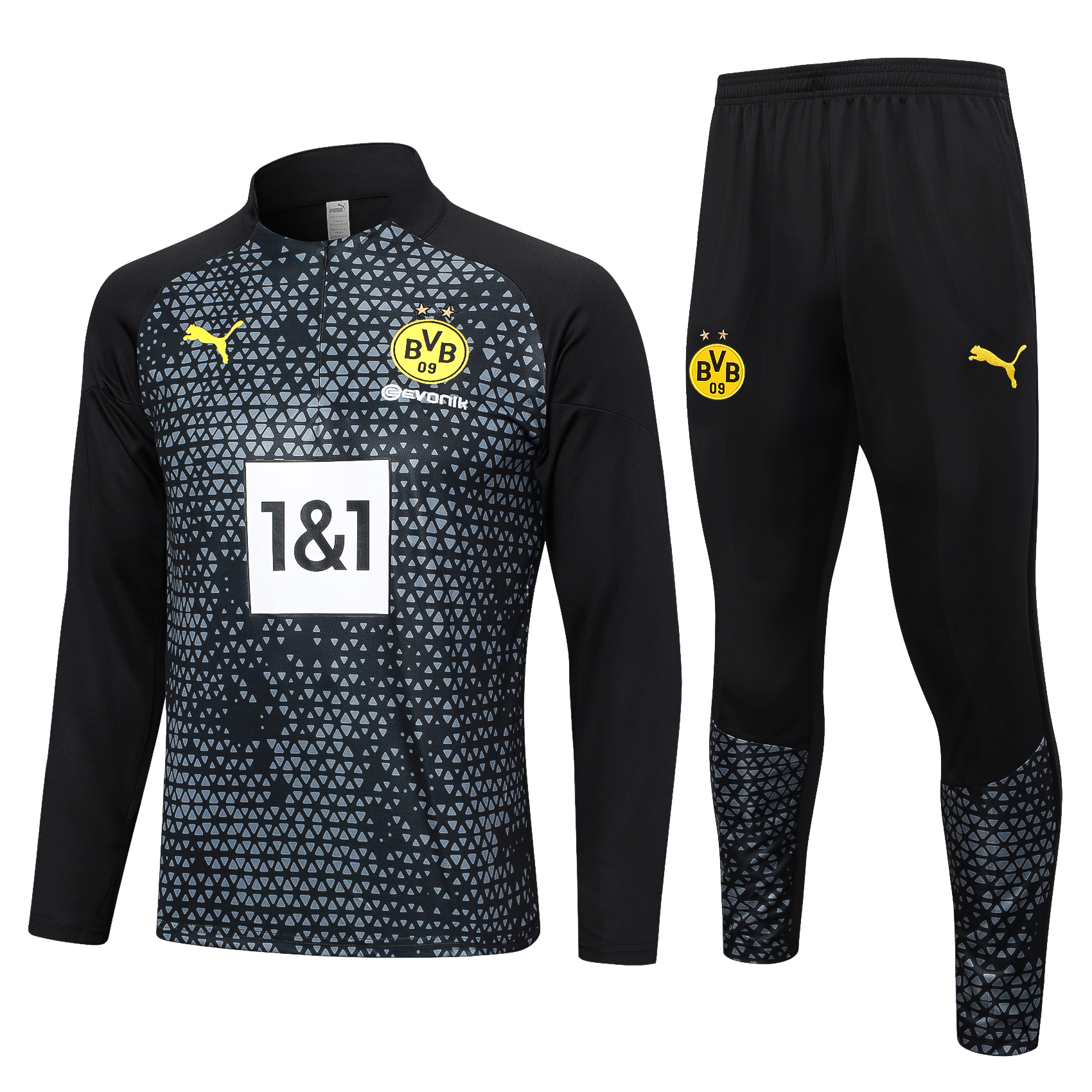 Dortmund Soccer Sweater Tracksuit Black 2023/24