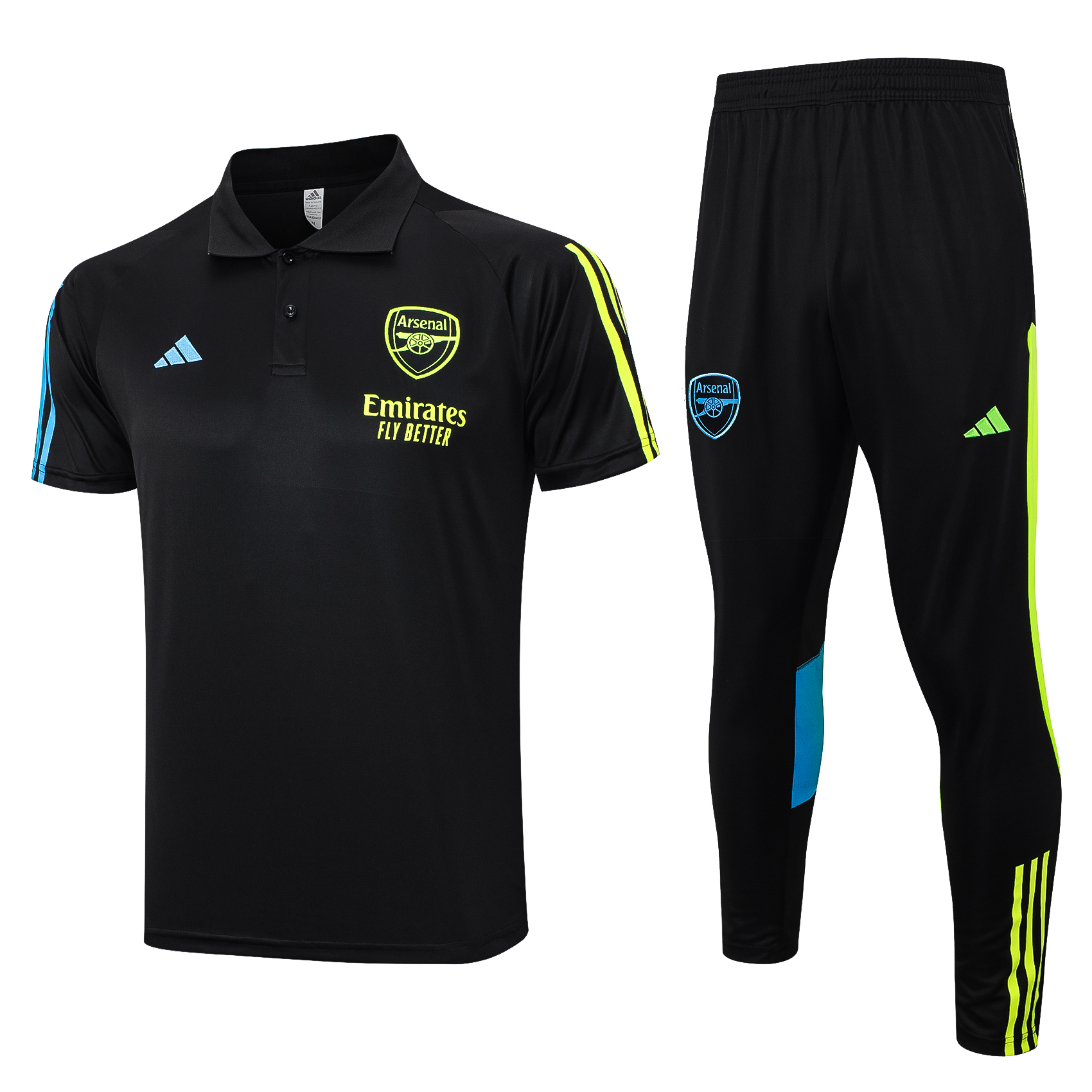Arsenal Soccer Polo Suit Black 2023/24