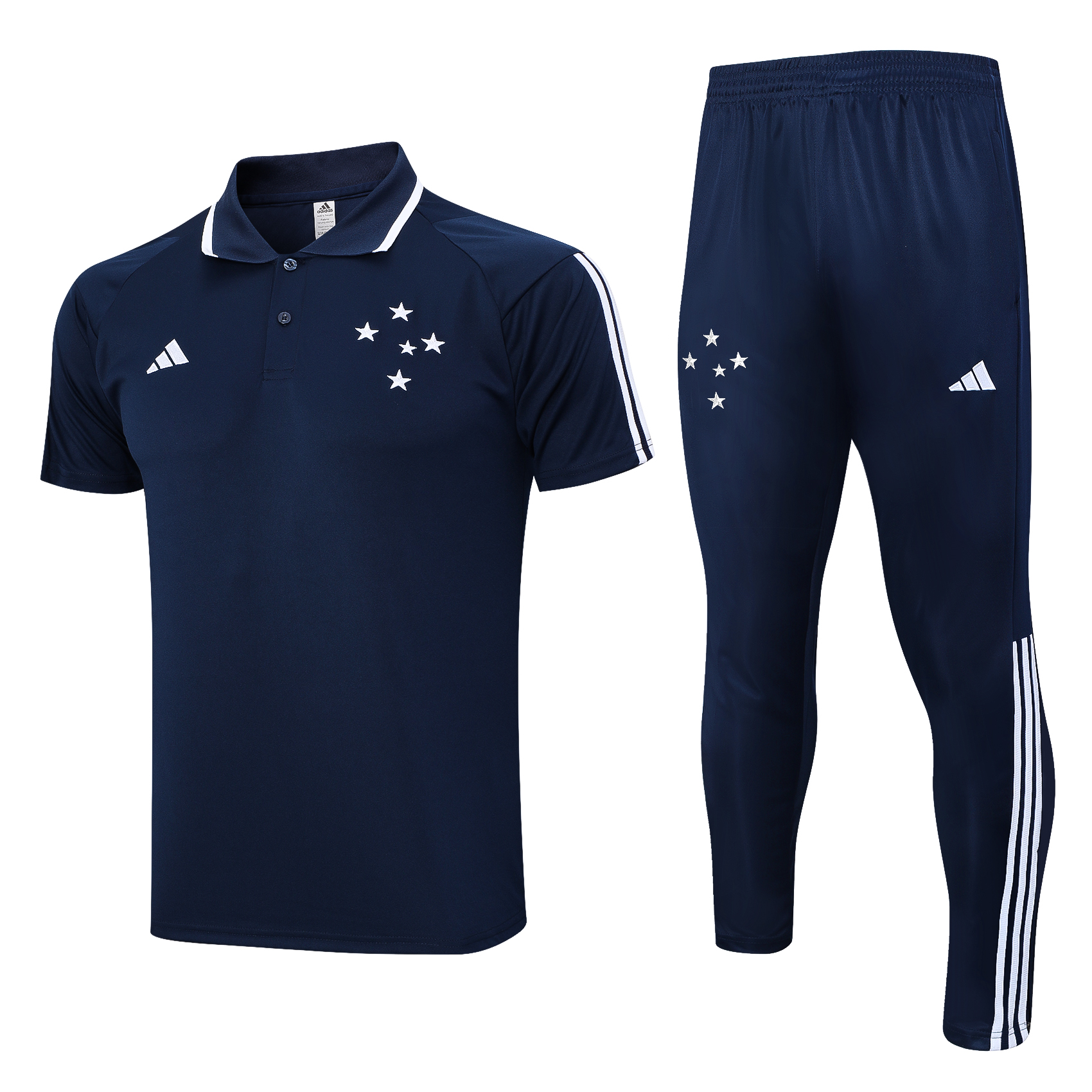 Cruzeiro Soccer Polo Suit Dark Blue 2023/24
