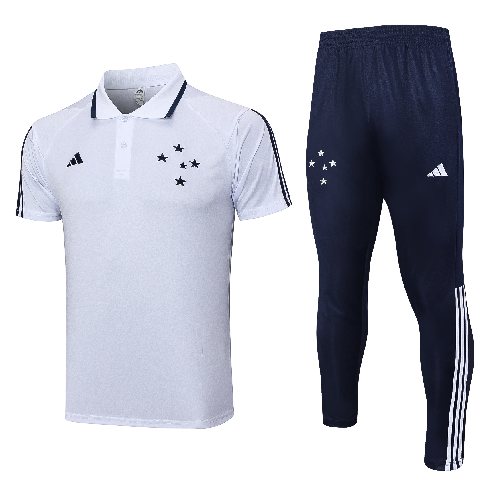 Cruzeiro Soccer Polo Suit White 2023/24