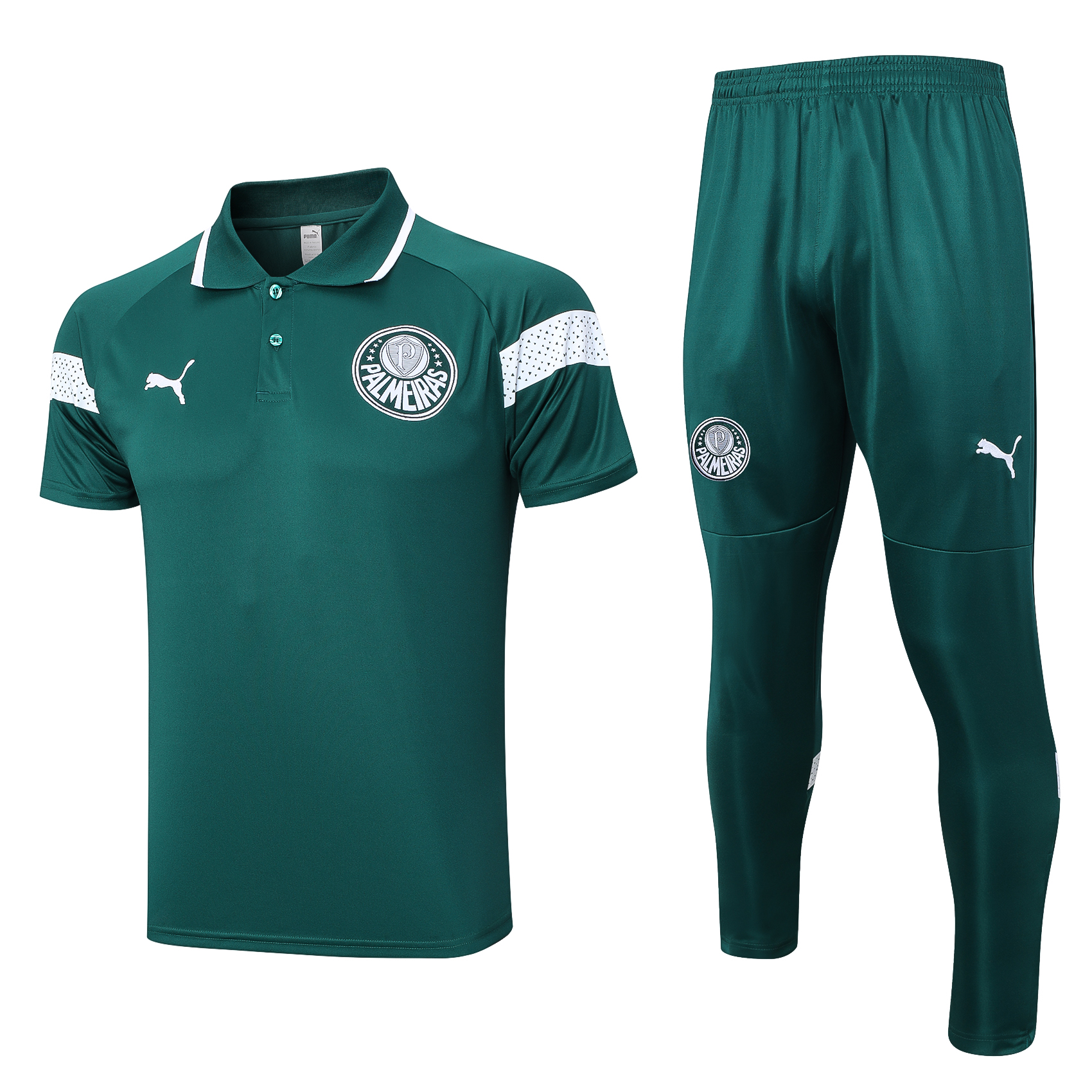 SE Palmeiras Soccer Polo Suit Dark Green 2023/24