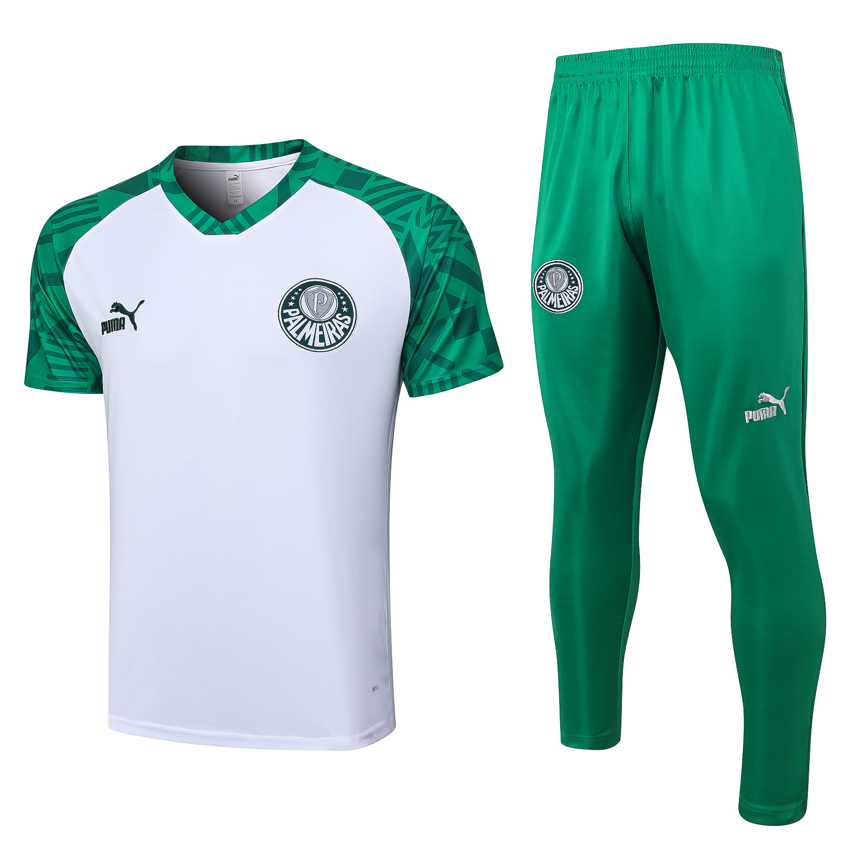 SE Palmeiras Soccer Polo Suit White 2023/24