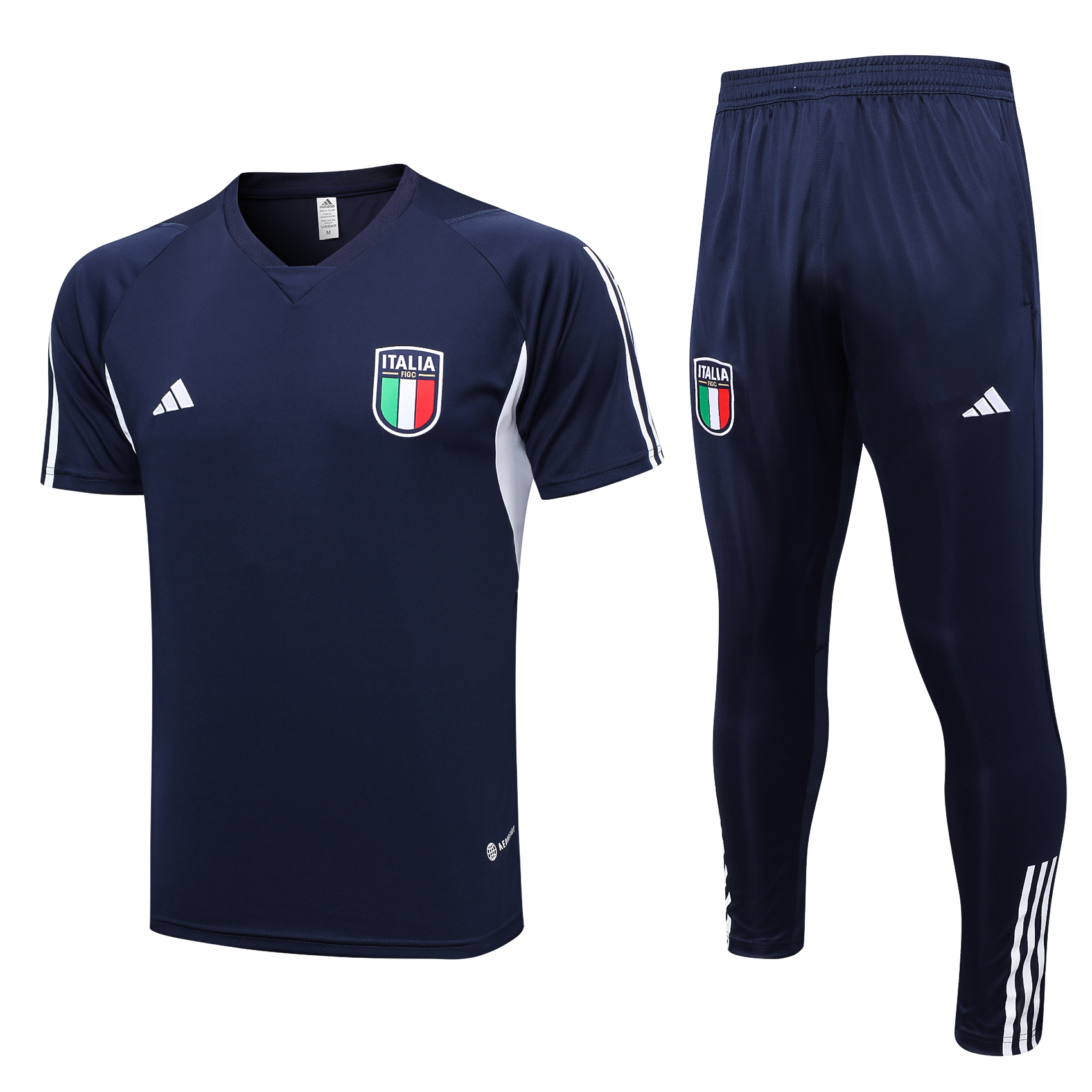Italy Soccer Polo Suit Dark Blue 2023/24