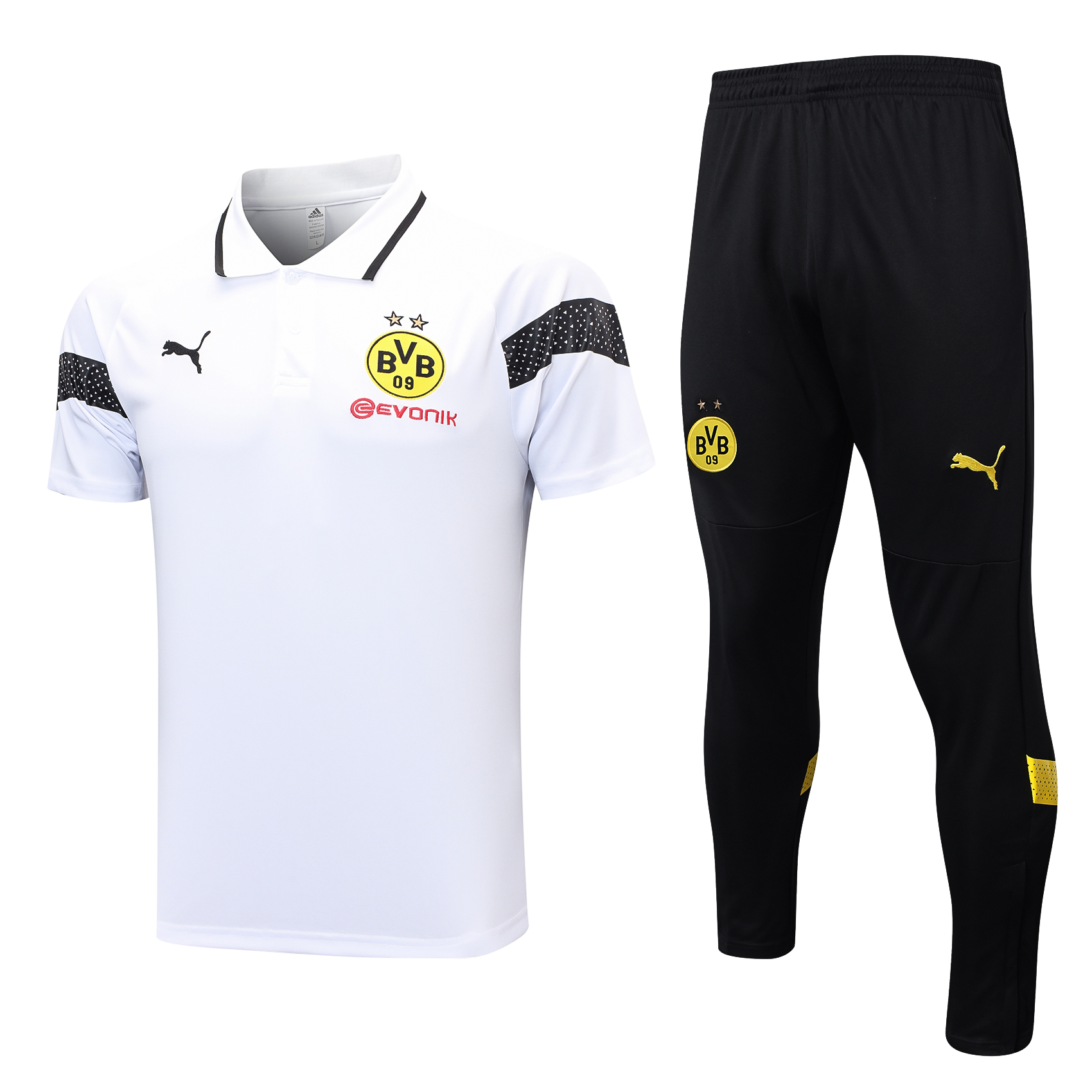 Dortmund Soccer Polo Suit White 2023/24