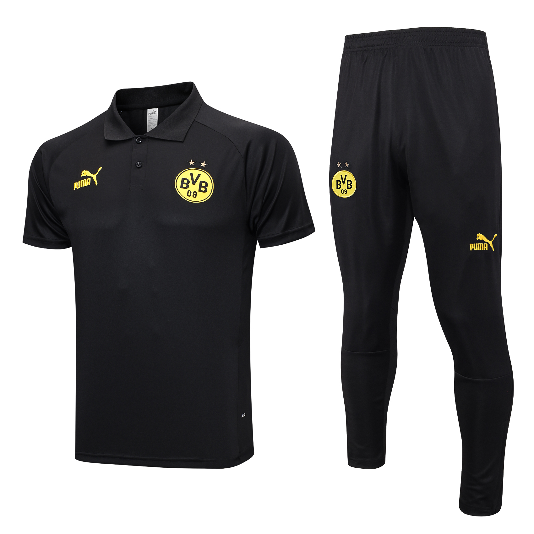 Dortmund Soccer Polo Suit Black 2023/24
