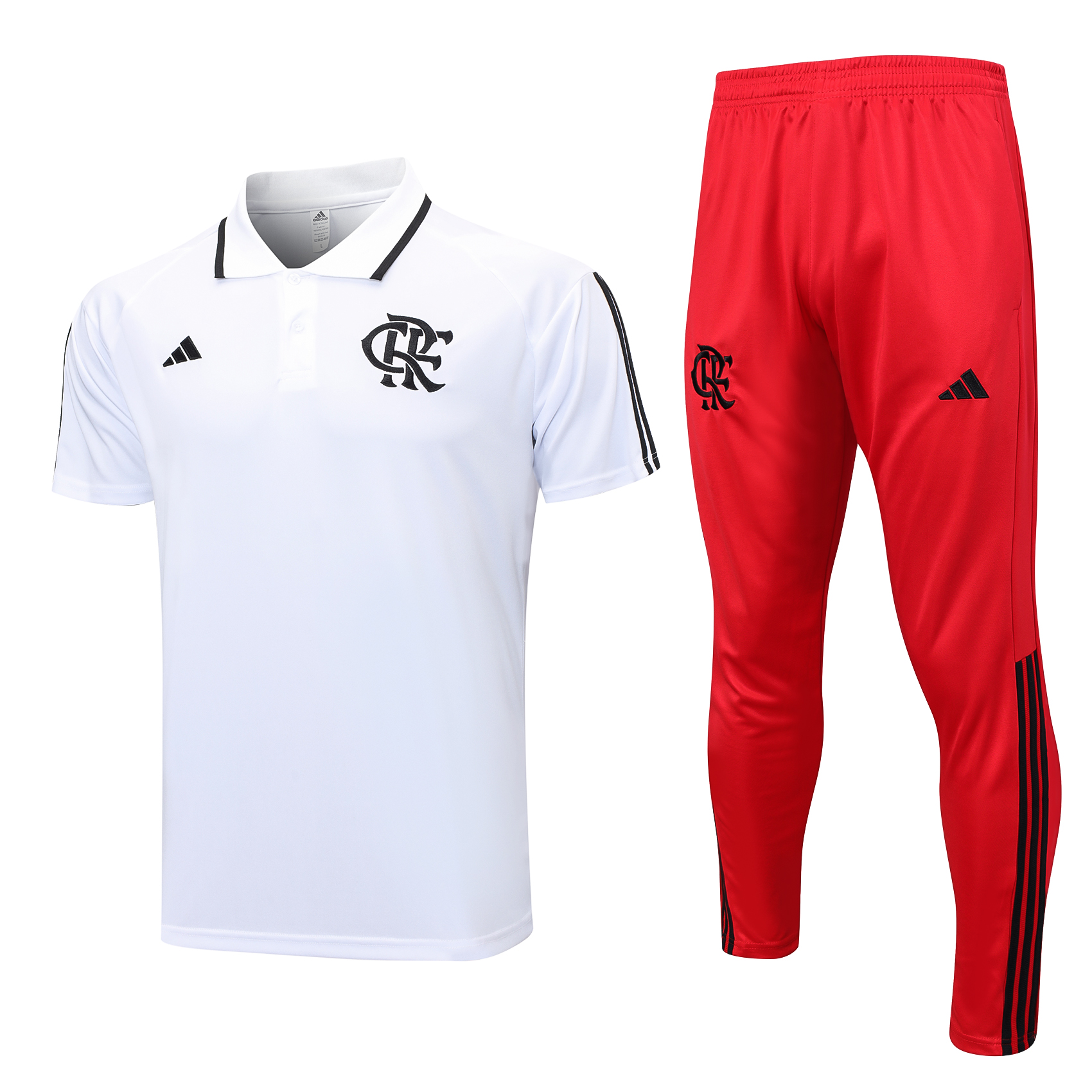 Flamengo Soccer Polo Suit White 2023/24