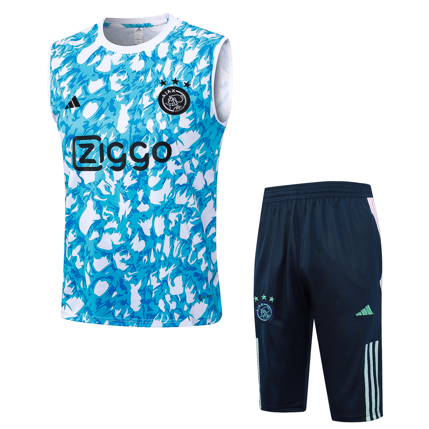 Ajax Soccer Vest Suit Light Blue 2023/24