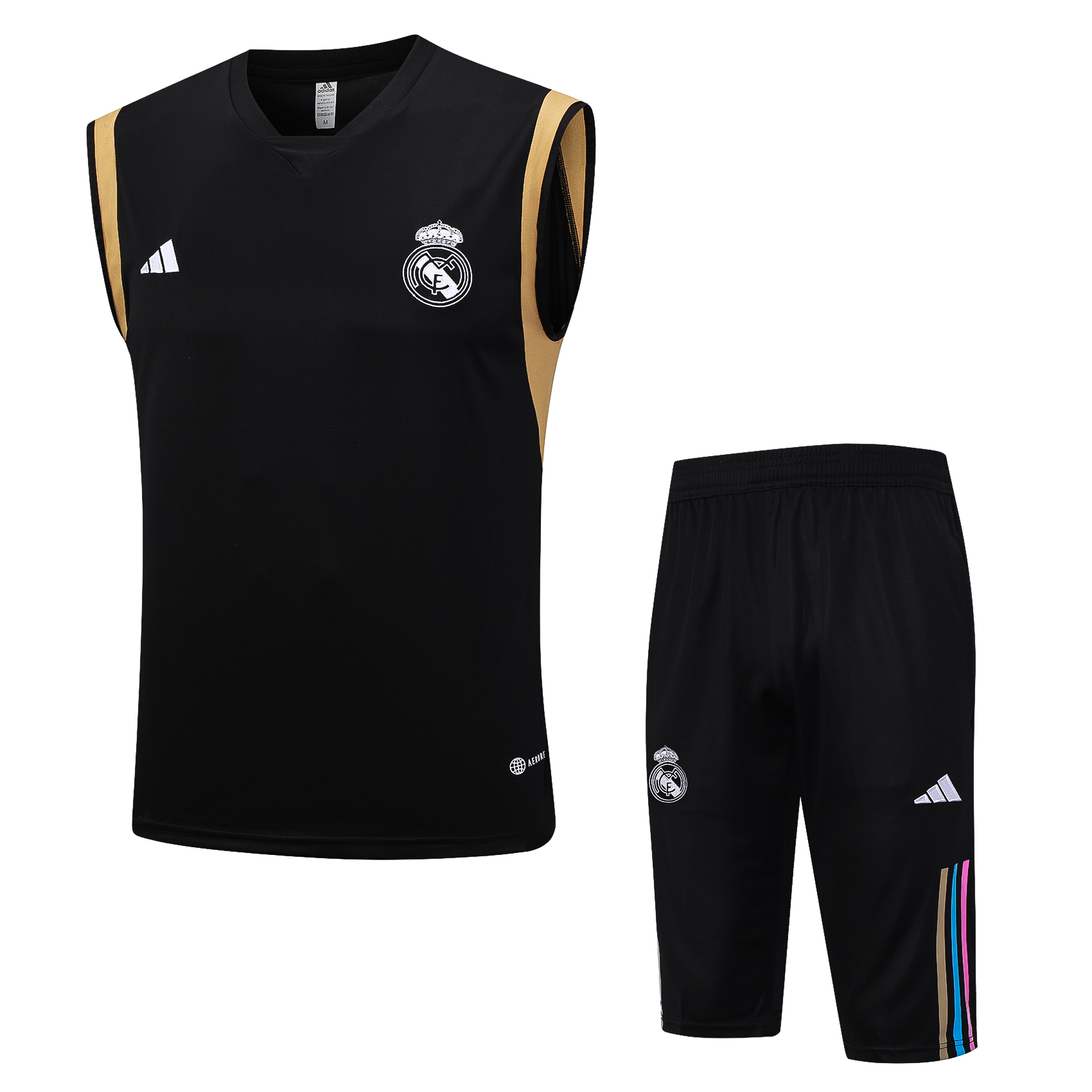 Real Madrid Soccer Vest Suit Black 2023/24