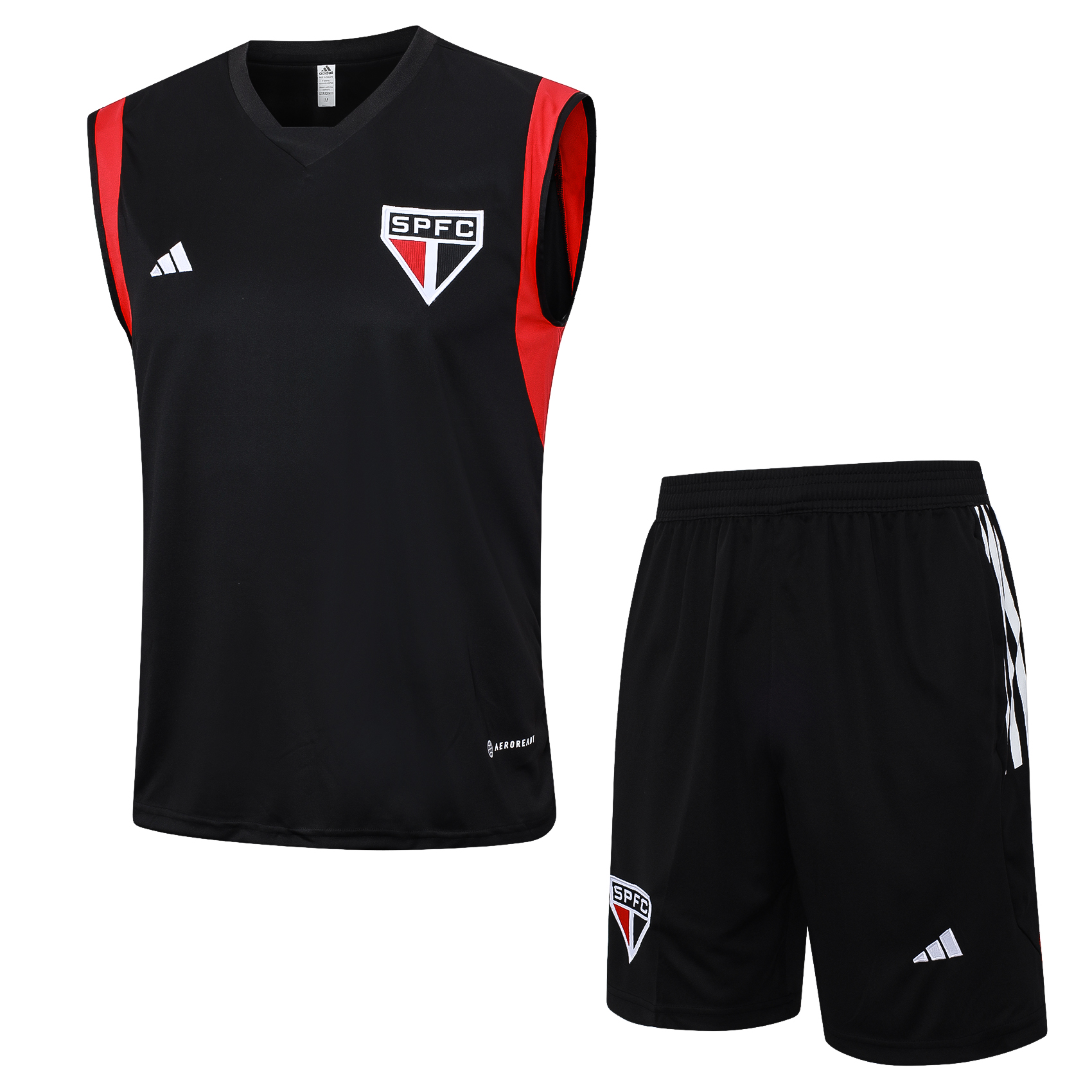 Sao Paulo Soccer Vest Suit Black 2023/24