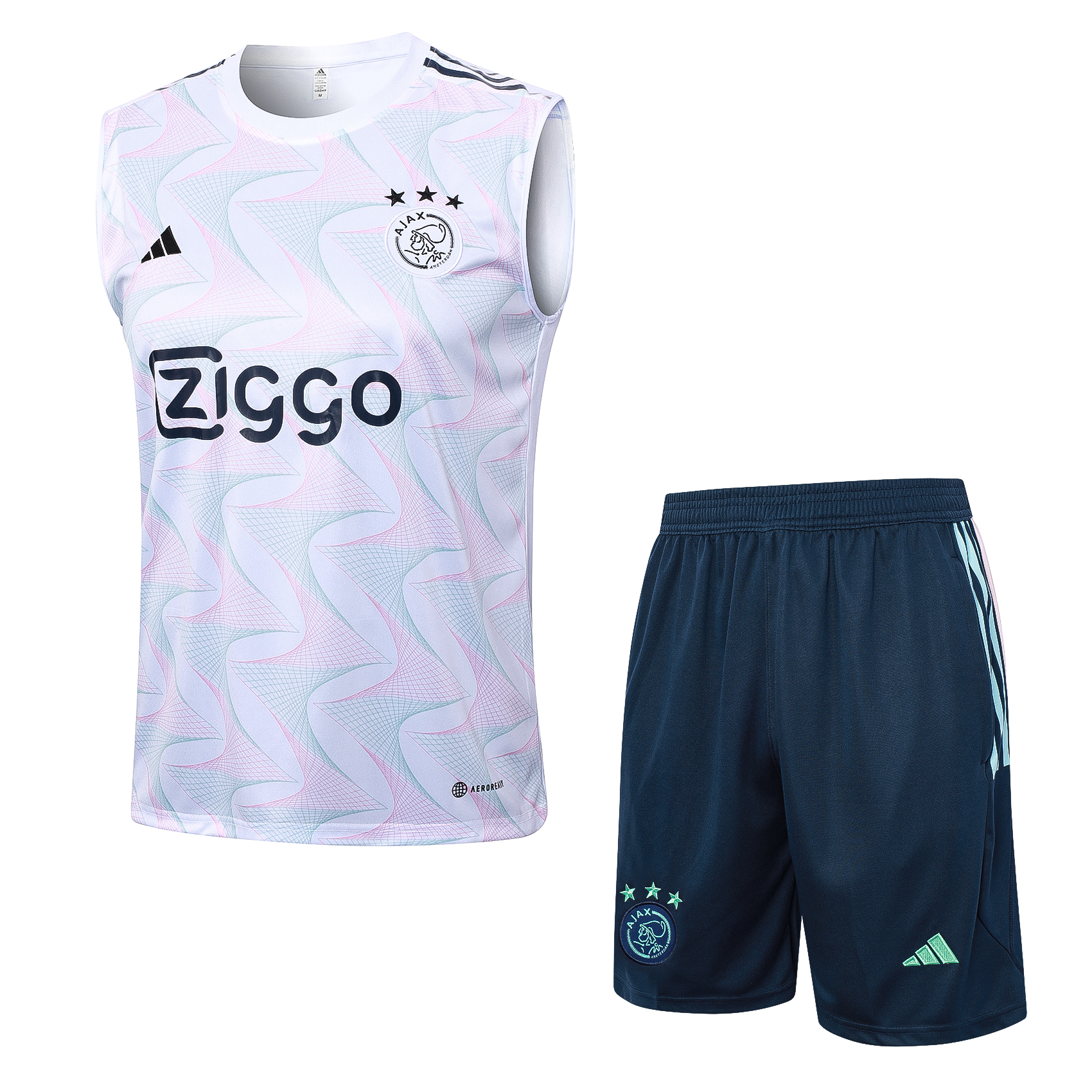 Ajax Soccer Vest Suit White 2023/24