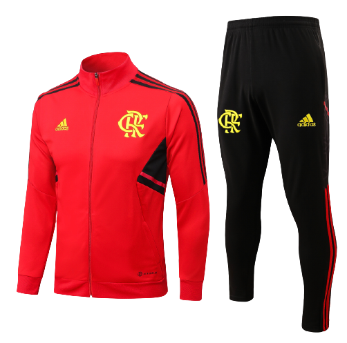 Kids Flamengo Soccer Sweater Tracksuit Red 2023/24