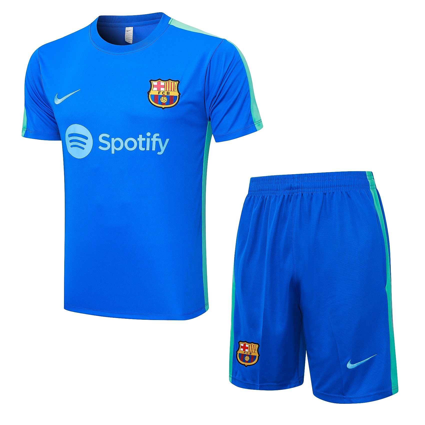 Barcelona Soccer Short Sleeve Training Suit Blue 2023/24