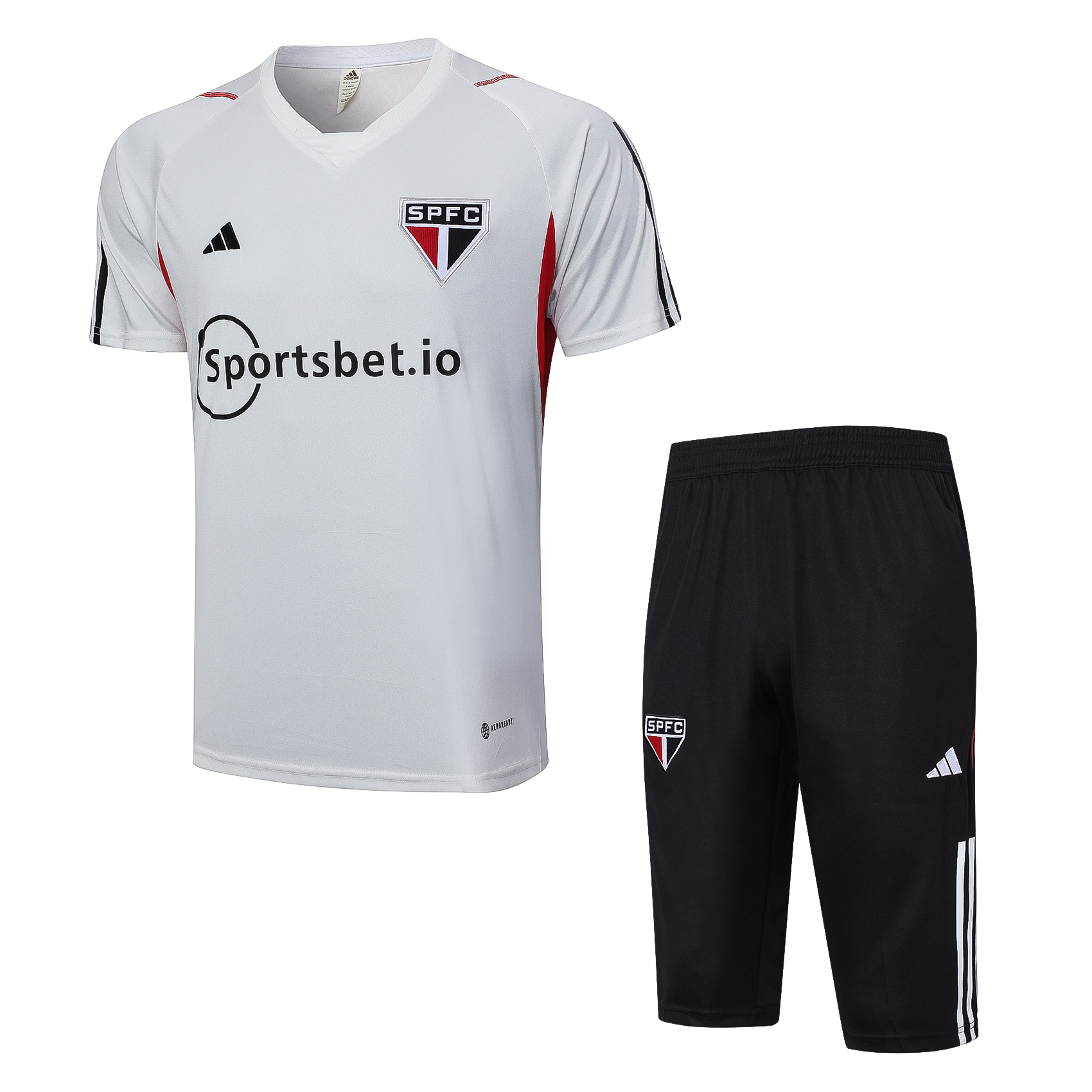 Sao Paulo Soccer Short Sleeve Training Suit Apricot 2023/24