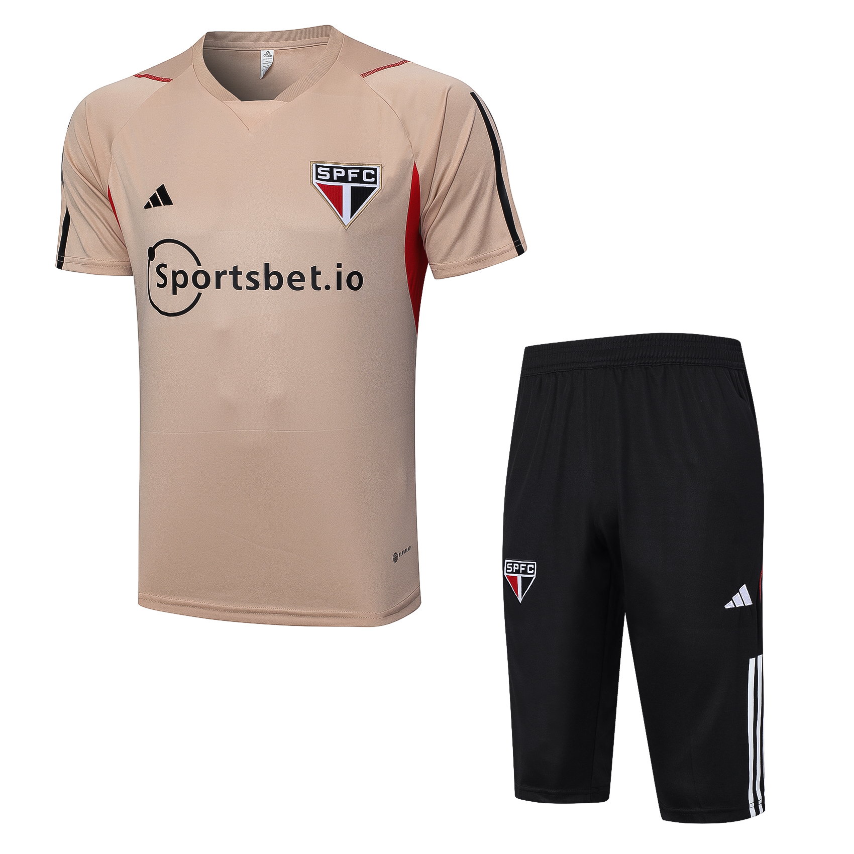 Sao Paulo Soccer Short Sleeve Training Suit 2023/24
