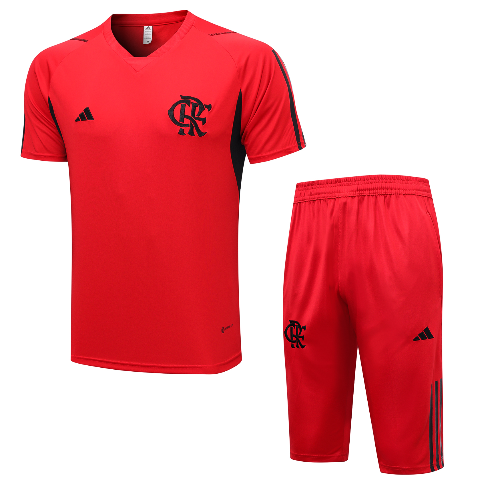 Flamengo Soccer Short Sleeve Training Suit Red 2023/24