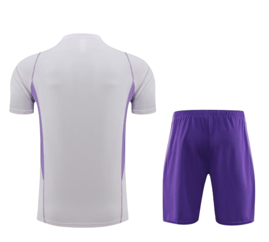 Cruzeiro Soccer Short Sleeve Training Suit White 2023/24